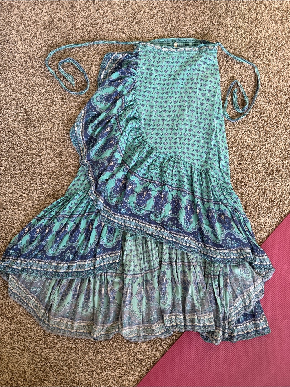 Spell sunset road wrap skirt